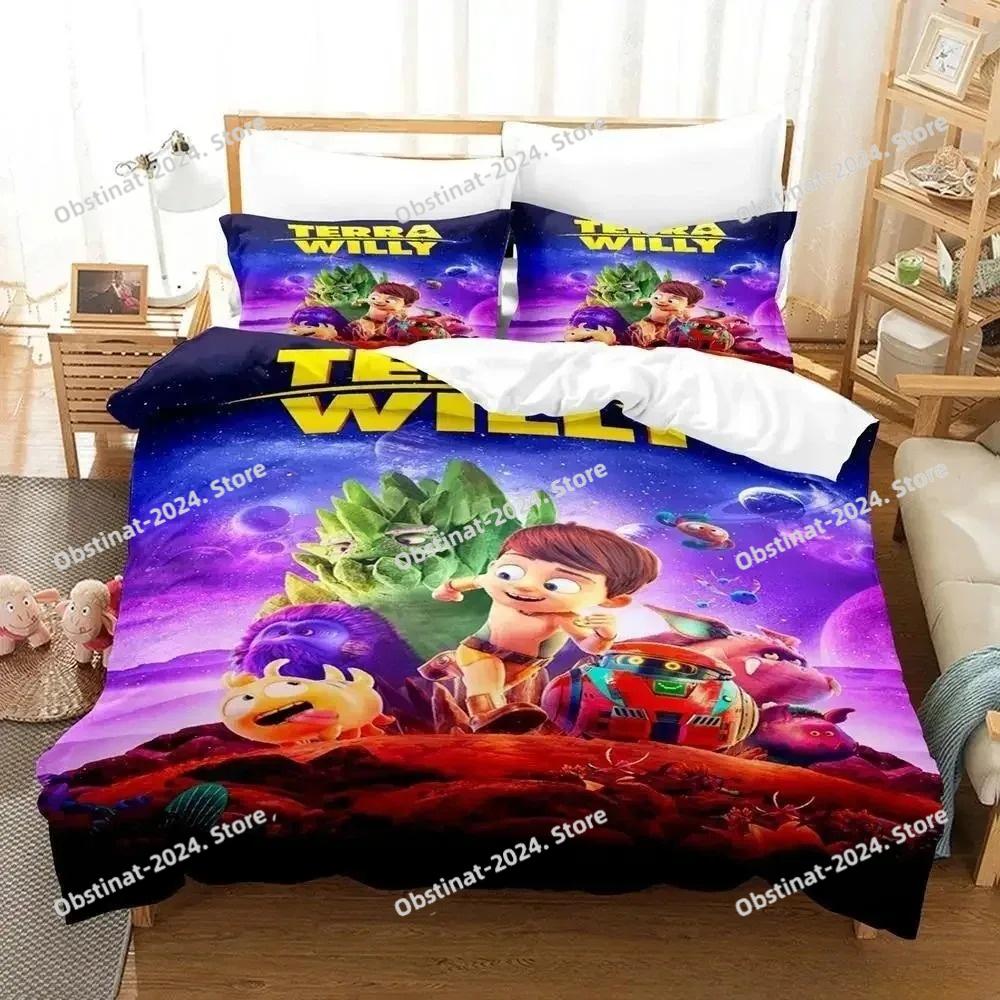 New Terra Willy Bedding Set Single Twin Full Queen King Size Bed Set Adult Kid Bedroom Duvet cover Sets 3D Anime Bed Sheet Set