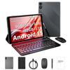 10,1-дюймовый планшет Android 15 с клавиатурой, 5-ядерным процессором, 5G и WiFi 6