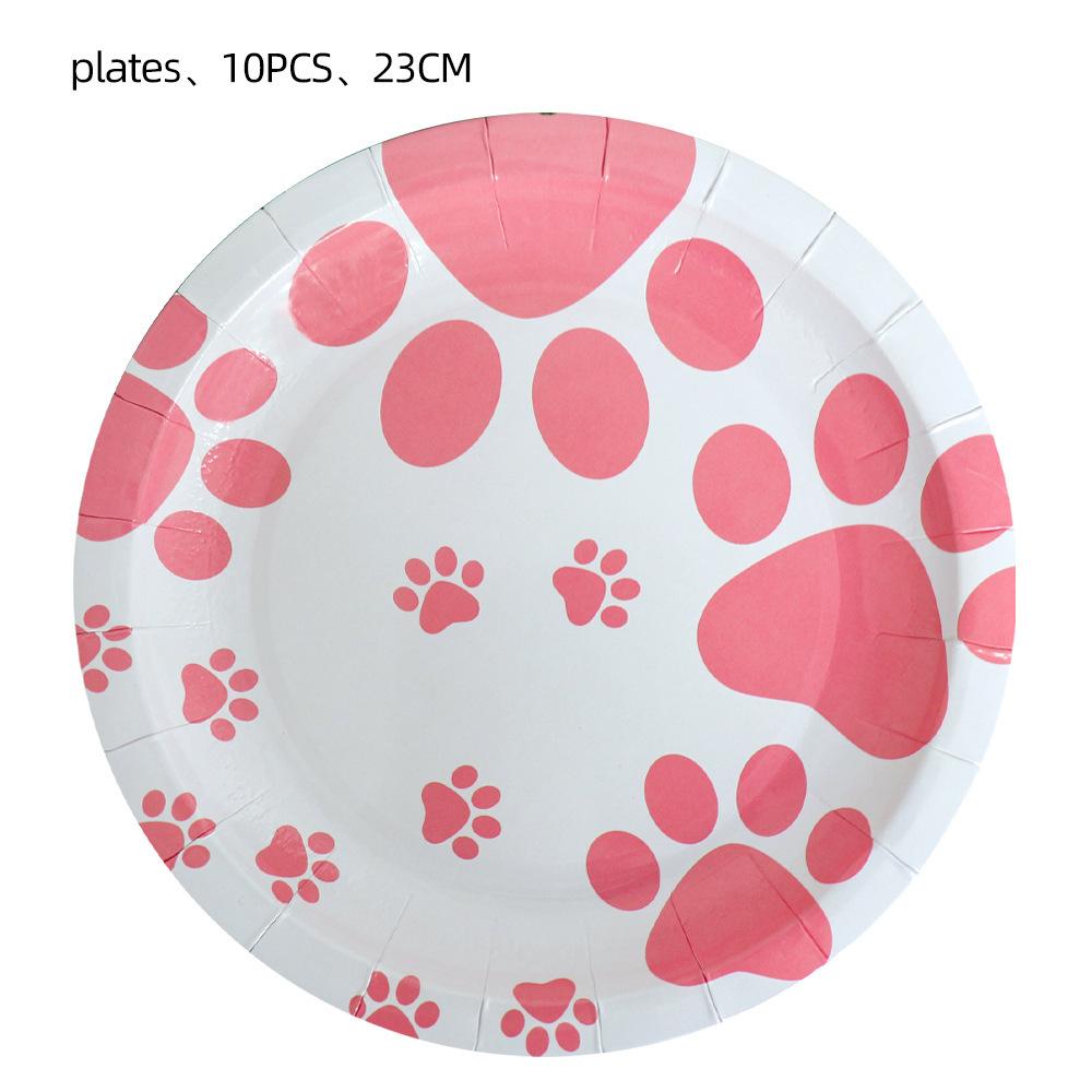 Spot Popular Birthday Decoration Party Supplies Pennant Pet Dog Dog Birthday Decoration Dog Paw Balloon