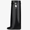 Autumn Winter Lock Boots Women Designer Knee Boots Women Brand High Heel Knight Boots Fold Fashion Gothic Wedge Long Boot