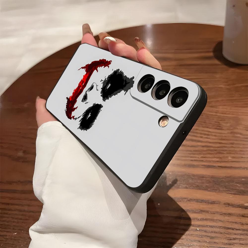 Счастливый F-Face J-Jokers Чехол для телефона для Samsung S26 S25 S24 FE S23 S22 S21 Plus S20 Ultra Note20Ultra Черный Мягкий чехол