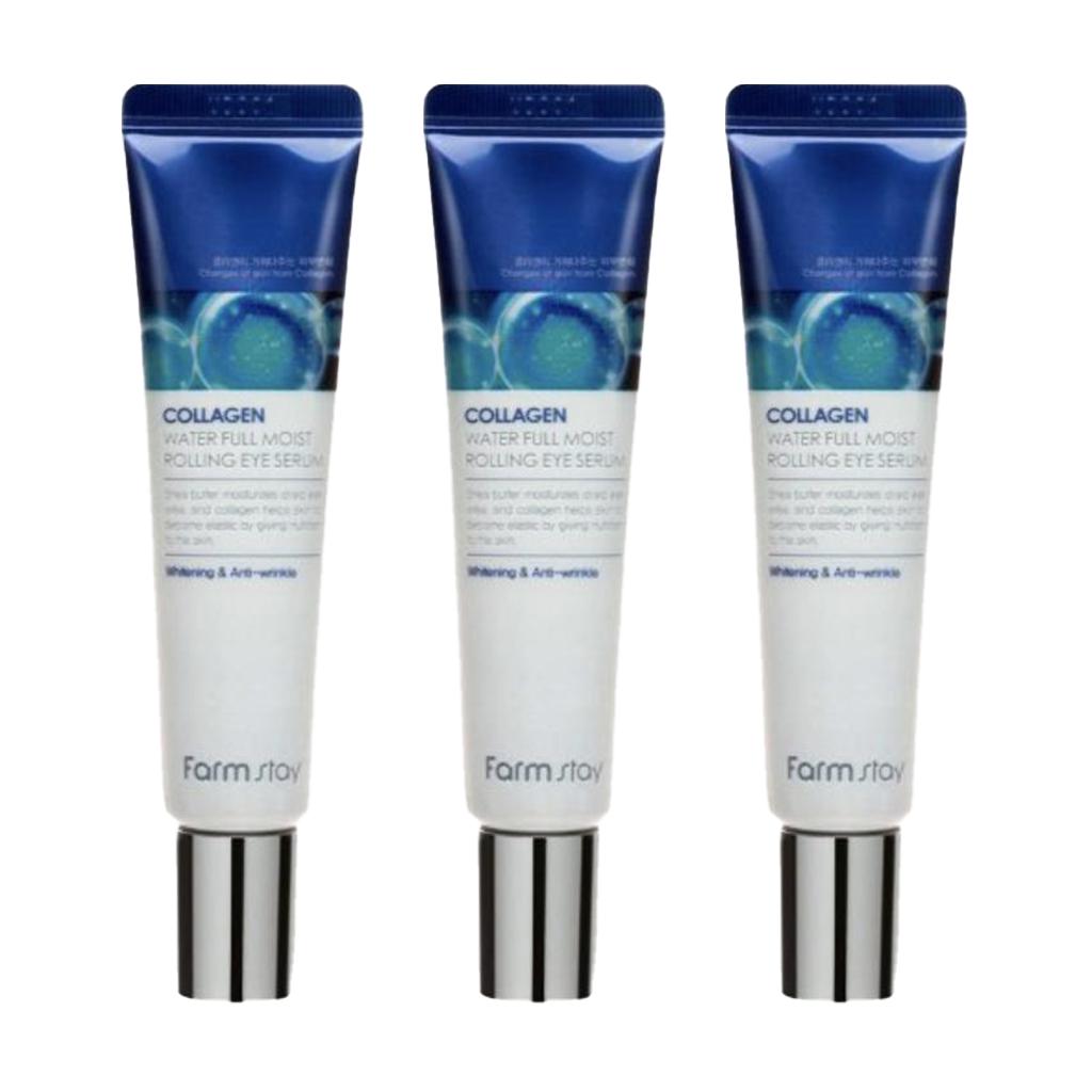 Сыворотка-роллер для кожи вокруг глаз FARM STAY с коллагеновой водой для полного увлажнения - 25мл