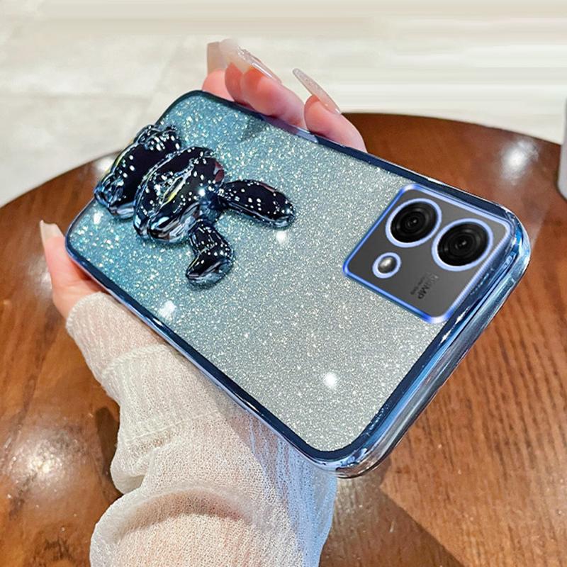 Для Motorola Moto G84 5G тонкий чехол милый кролик противоударный чехол для телефона с подставкой