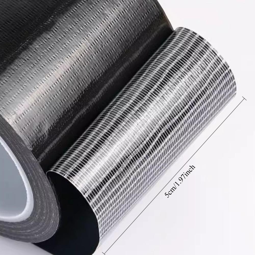 2 шт. в упаковке, черная прочная клейкая лента 5 см x 20 м, прочная, гибкая, не оставляет следов, водонепроницаемая, высокая прочность, всепогодная и рвется вручную