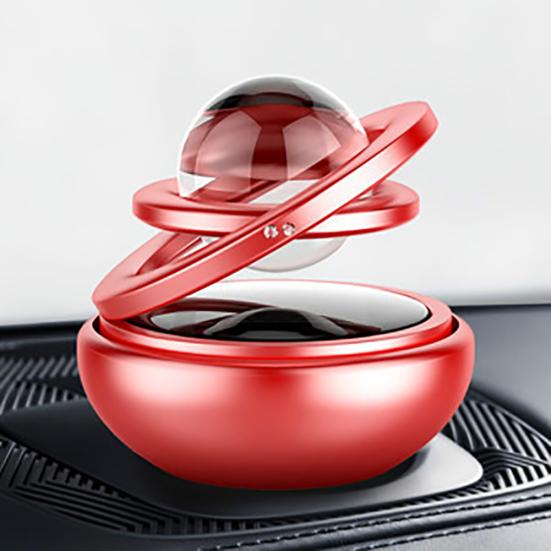 Автомобильный двойной кольцевой вращающийся очиститель освежителя воздуха с подвеской на солнечной энергии