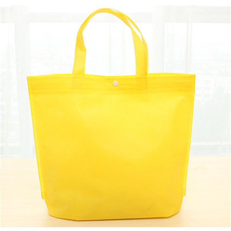 Shopping Bag Non-Woven Spot Buckle Folding Hot Pressing Bag Blank High-Grade Handbag Bag Handbag