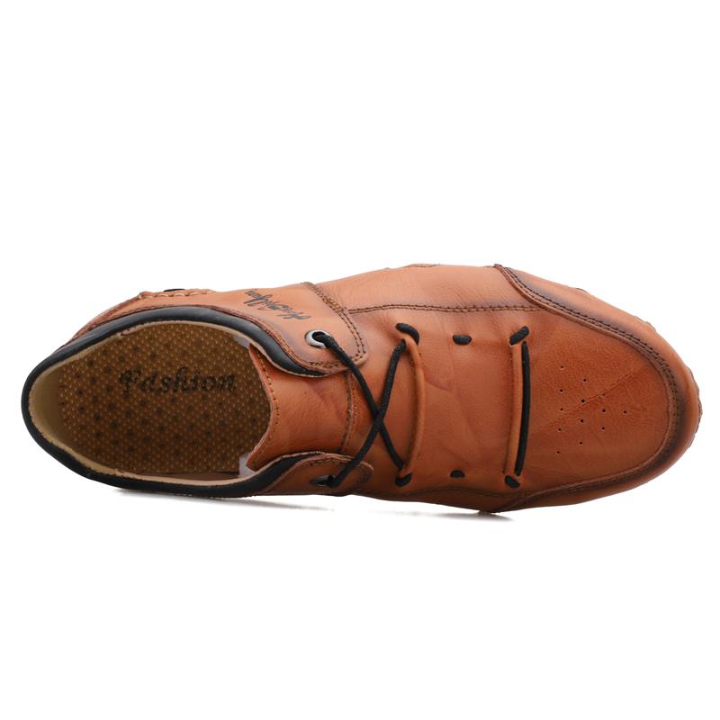 Men's New Leather Outdoor Sports Shoes Casual Shoes Business Leather Board Shoes