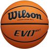 Wilson Мяч баскетбольный EVO NXT FIBA Game Ball, унисекс, оранжевый