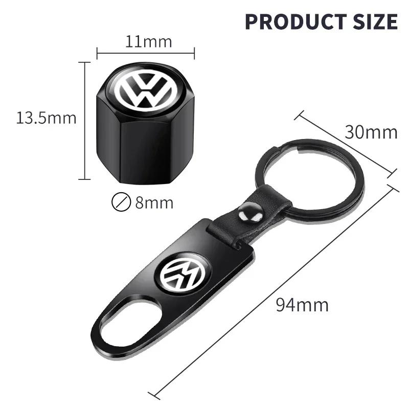 B5 2025 Горячие Для Volkswagen 5 шт./комплект Колпачки воздушных клапанов колес автомобиля с брелоком Для VW GTI Polo Golf Passat Tiguan Arteon Touare
