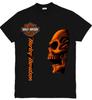 Унисекс футболка с графическим принтом в стиле Harley-Davidson, футболка с принтом 'Орел и Череп', размеры S-3XL
