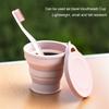 SHIMOYAMARetractable Folding Cups Lightweight Telescopic Collapsible Cup 150ml Outdoor Use Travel Silicone Coffee Drinking Mug
