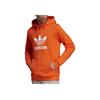 Adidas Мужская толстовка с капюшоном Originals Trefoil на шнурке оранжевого цвета ED6078