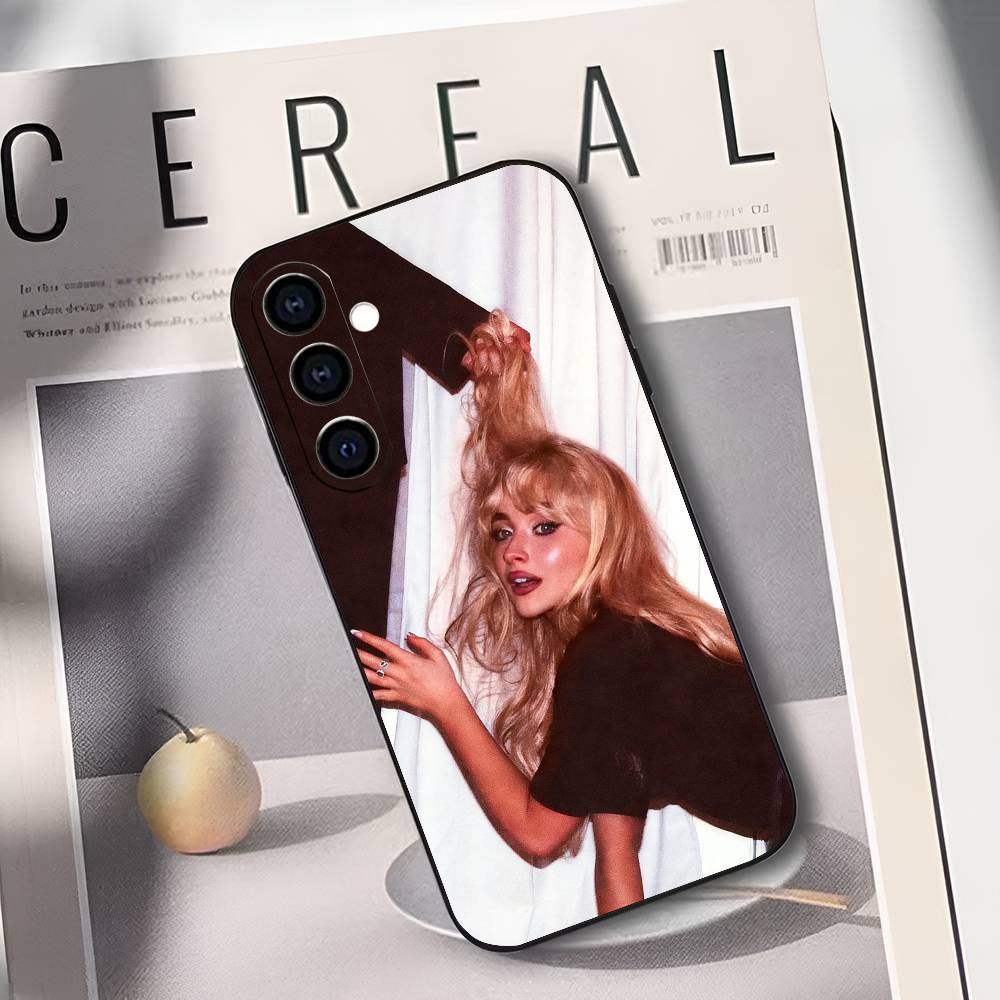 Чехол для телефона S-Sabrina Carpenter Singer для Samsung Galaxy A73, A72, A71, A70, A53, A52, A51, Другие Мягкий Черный Чехол