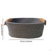 Хлопчатобумажная плетеная корзина для хранения фруктов, декоративная деревенская корзина для пикника, для хлеба