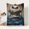 Nightmare Before Christmas Flannel Blanket Throw Blanket Soft Warm Sofa Bed Camping Home Decor Unique Christmas Gift C9211505