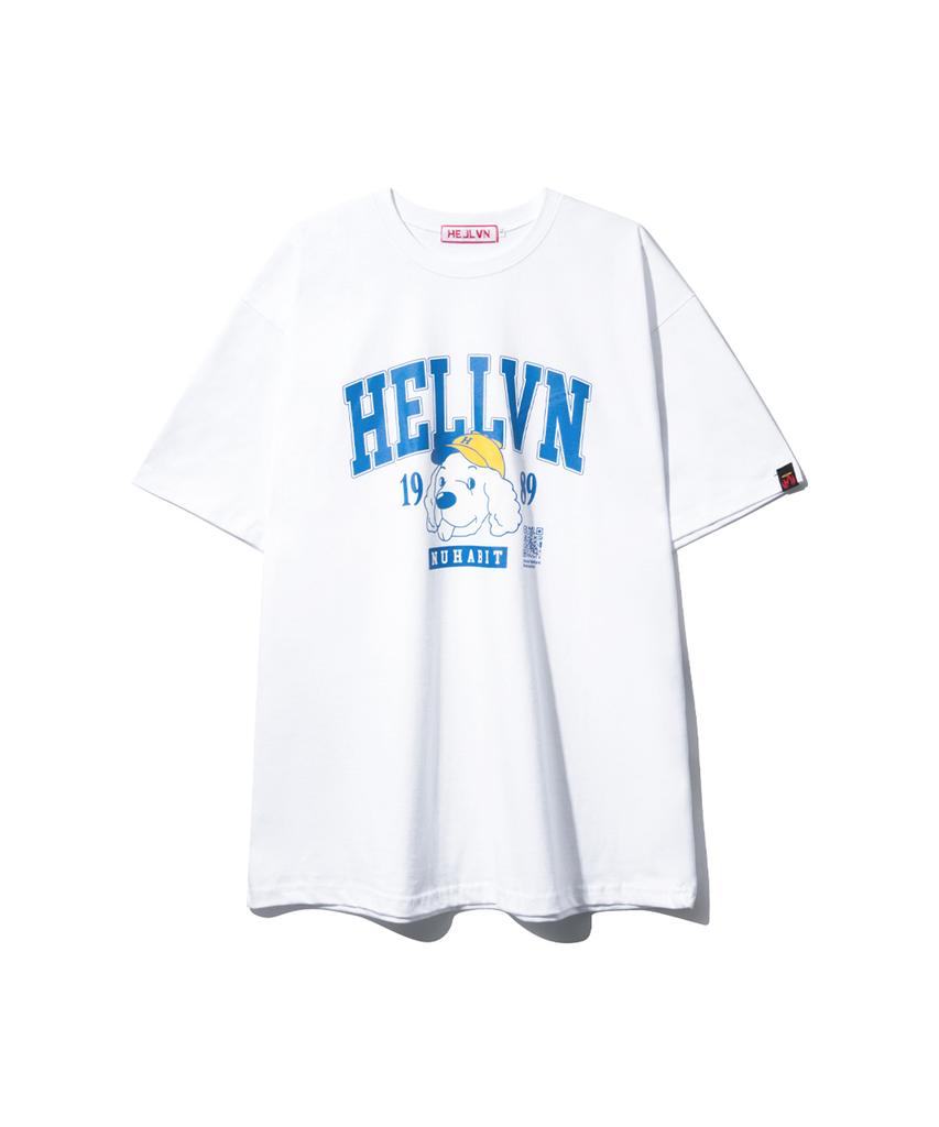 HELLVN H/V Smiledog Short Sleeve_White (Gas1-2Hva37)