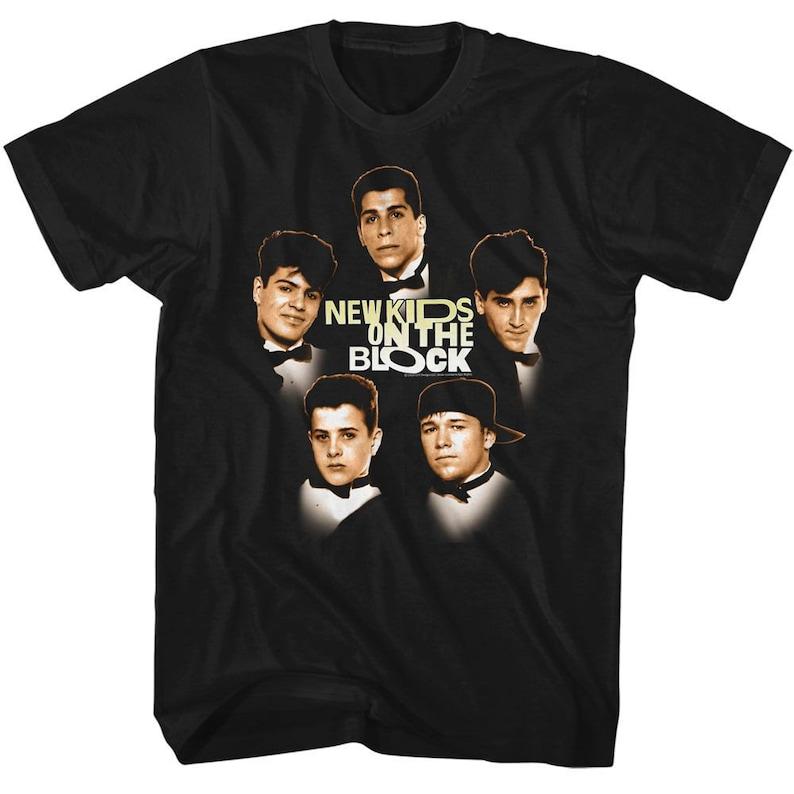 New Kids On The Block Suit Pictures Black T-Shirt