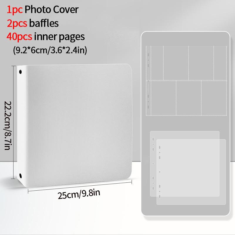 5-15 Grid Binder Photocard Holder 10-90pcs Inner Page Large Capacity Photo Album Idol Card Collect Book Poka Cards Binder Album