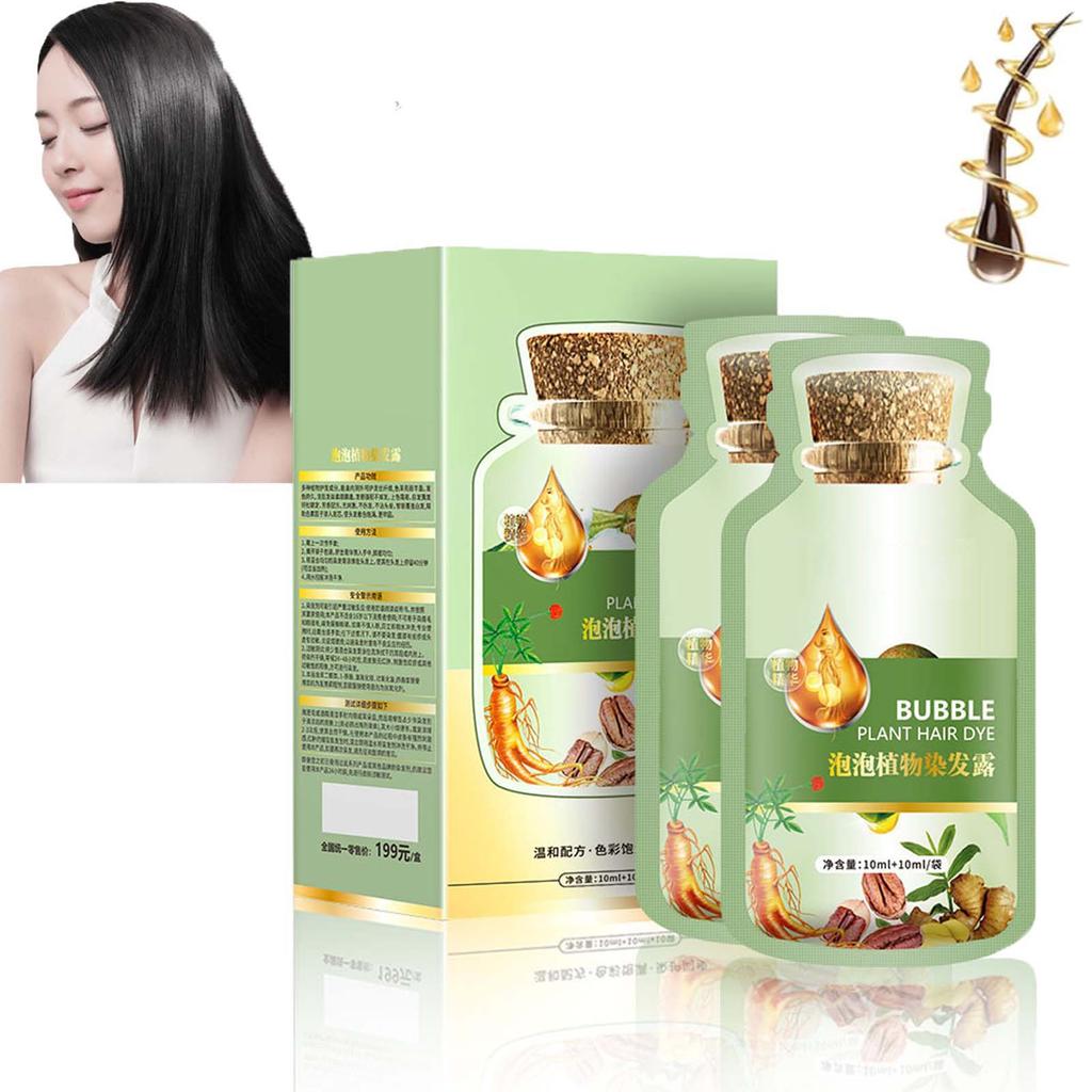 Краска для волос Huang Yi Bubble Plant, Натуральная растительная краска для волос, Новая краска для волос Botanical Bubble, Краска для волос Plant Bubble, Tinte Vegetal Natural Para El Cabello