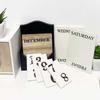 Aesthetic Wooden Perpetual Calendar Manual Date Display Ornament Desk Calendar Ornament  Study