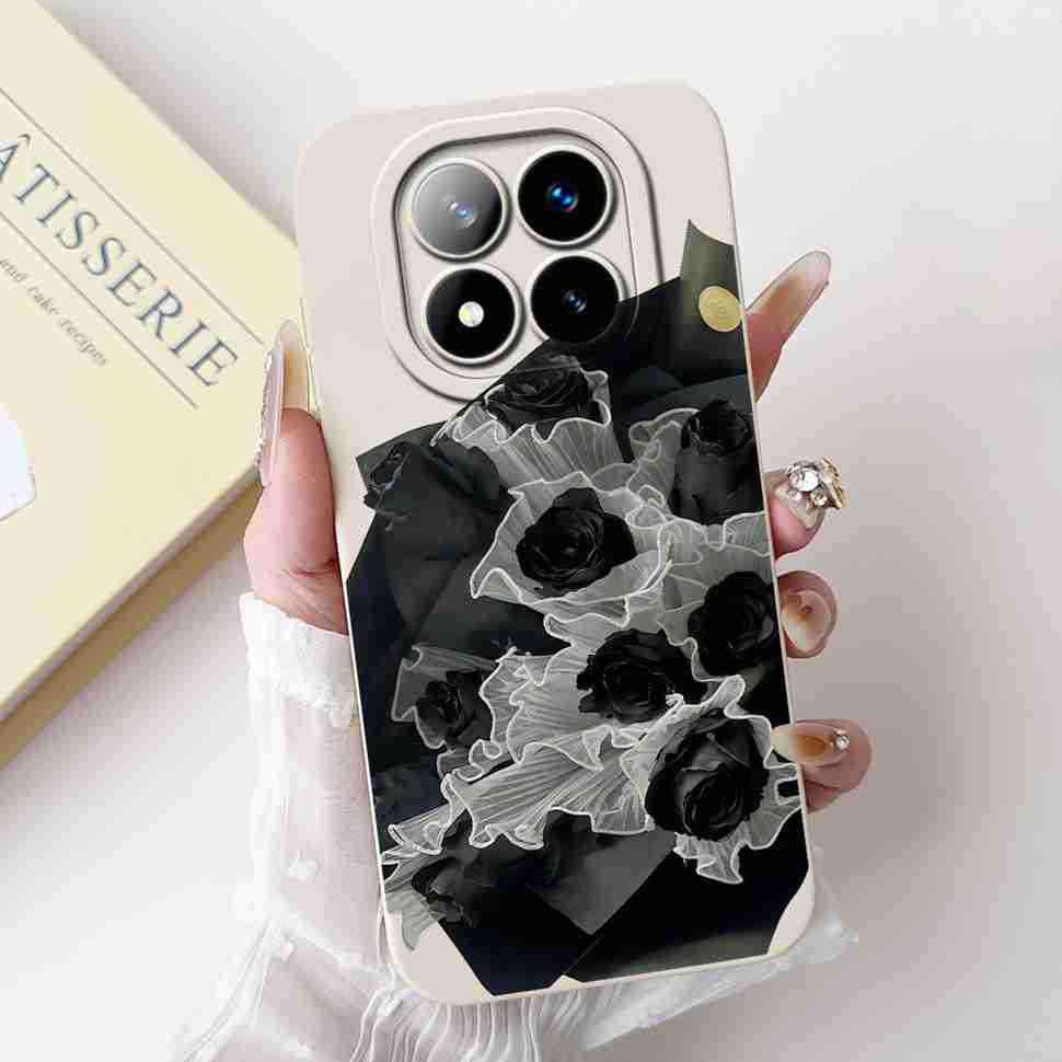 For Xiaomi Redmi Note 14 Pro+ 5G Case Cherry Print Cute Butterfly Soft Silicone Cover For Redmi Note 14Pro Plus 5G 6.67" Bumper
