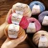 1PC Real Silk Pure Cotton Thread Handmade Line Gift Segmented Dyed Wool Yarn Multi-functional Hand Woven Wool Thread