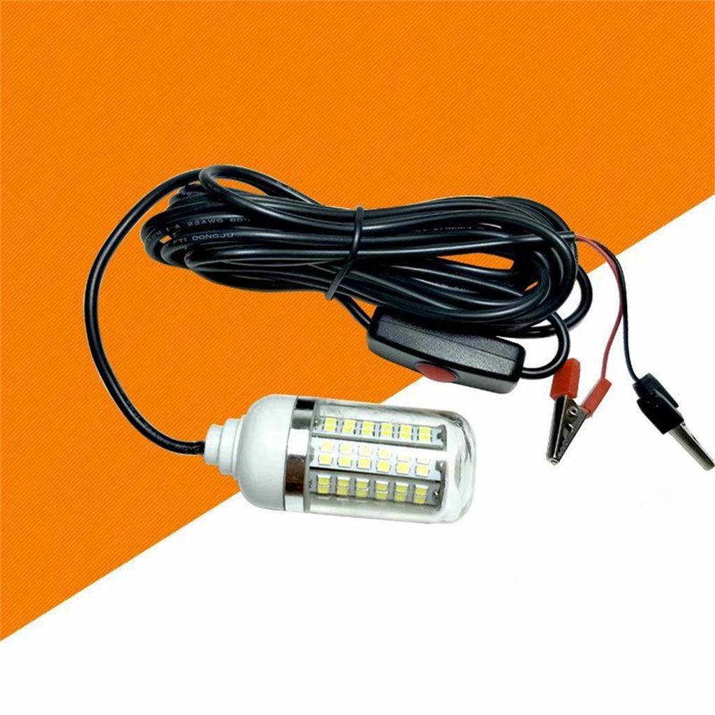 12 В светодиодный зеленый подводный погружной светильник для ночной рыбалки Crappie Shad Squid