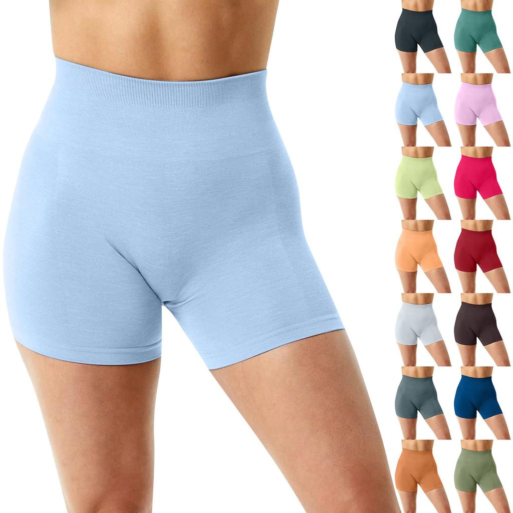 Workout Butt Lifting Shorts For Women High Waisted Seamless Gym Yoga Booty Shorts