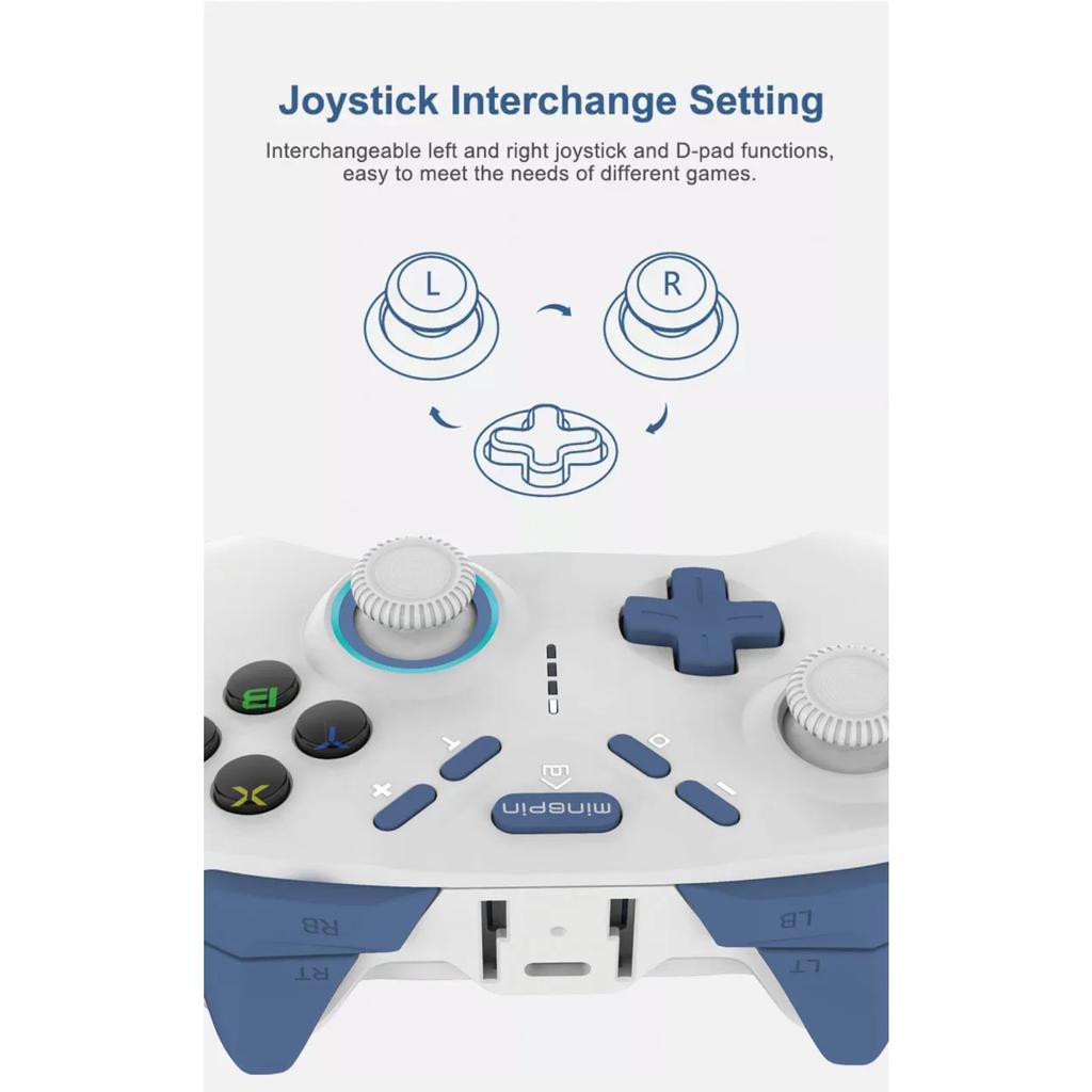 Беспроводной игровой контроллер, совместимый с Bluetooth, для Switch/ PS4/PS3/ Steam/ IOS13.4+/Android (HID)/ Геймпад-джойстик Harmony OS