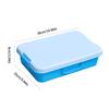 Stackable Plastic Sand Tray Set With Lids Stickers Portable Sensory Bin For Kids Art Crafts Storage Blue Green Pink