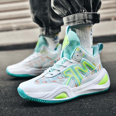 Баскетбольные кроссовки Four Seasons plus Size Mesh Breathable New Sports Sneakers Couple Combat Basketball Shoes