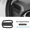 For Toyota Camry 2018 2019 2020 2021 2022 Real Soft Carbon Fiber LHD Car Central Control Button Frame Interior Trim Accessories