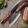 Кухонный тесак для нарезки кованый нож для мясника нож для чистки и обвалки острый поварской нож для резки мяса и рыбы кухонные инструменты с чехлом