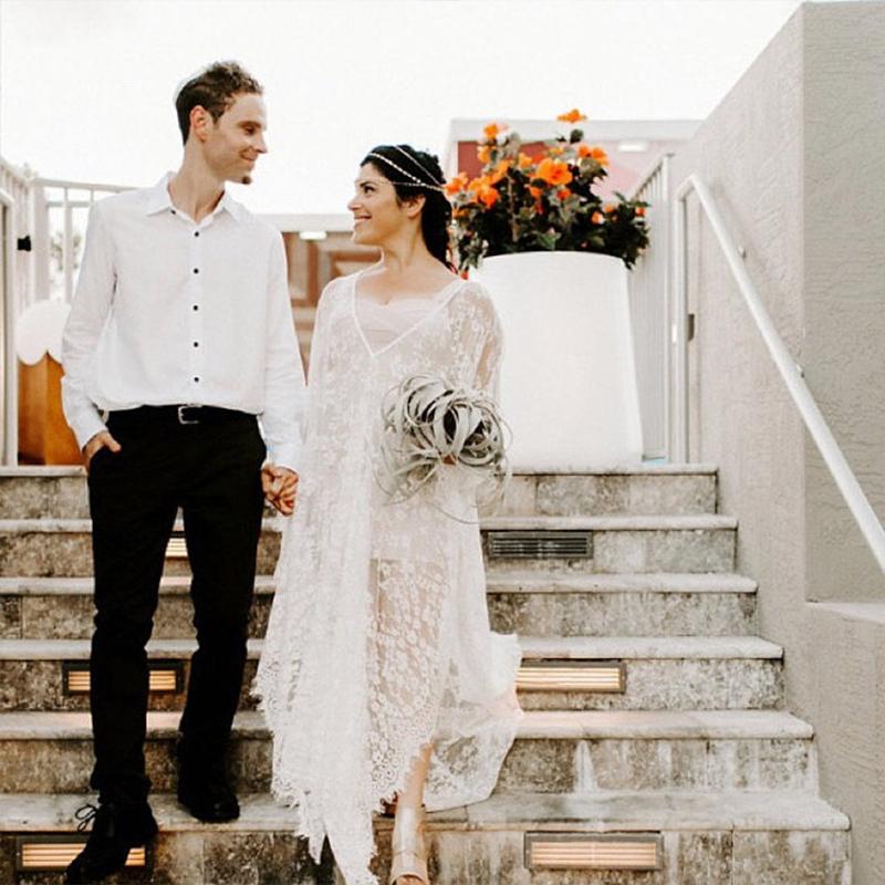 Кружевное женское длинное парео EDOLYNSA размер единый 160*160см