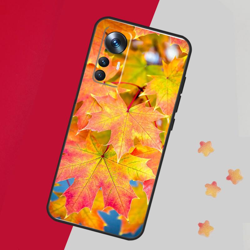 Colorful Leaves Case For Xiaomi 13T Pro 12T 11T 12 14 13 Lite 12X POCO F5 X3 X5 Pro X4 F4 M5 M5s F3 Cover
