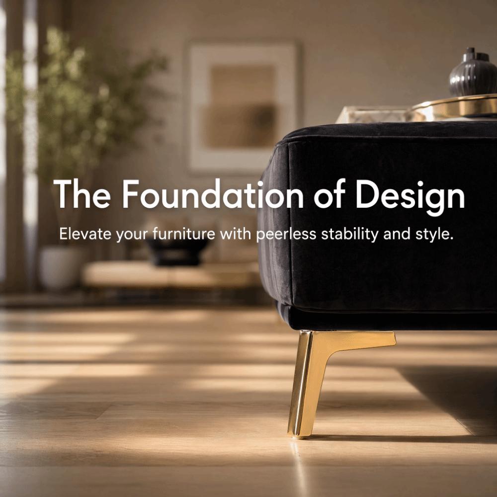 Gold Sofa Feet Screw in Cabinet Feet Modern Furniture Legs Couch