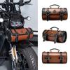 Motorcycle Front Handlebar Bag PU Leather Waterproof Storage Pouch Scooter Electric Bike Cruiser