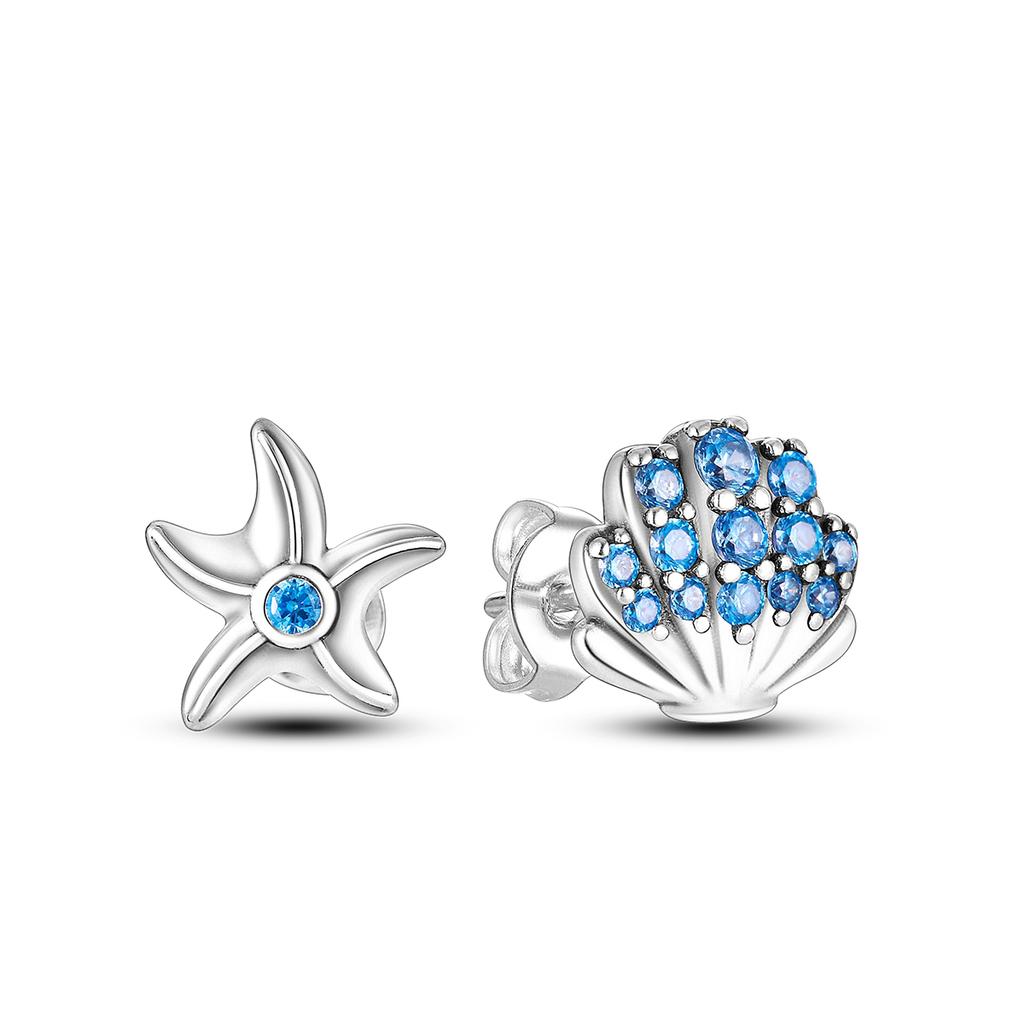 925 Silver Earring Stud For Women Moon Star Cat Design Wedding Party Jewelry Gift Handmade