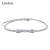 Линдон циркон браслет ювелирные изделия геометрические бусины браслеты-цепочки модный тонкий свадебный подарок для подруги женщин