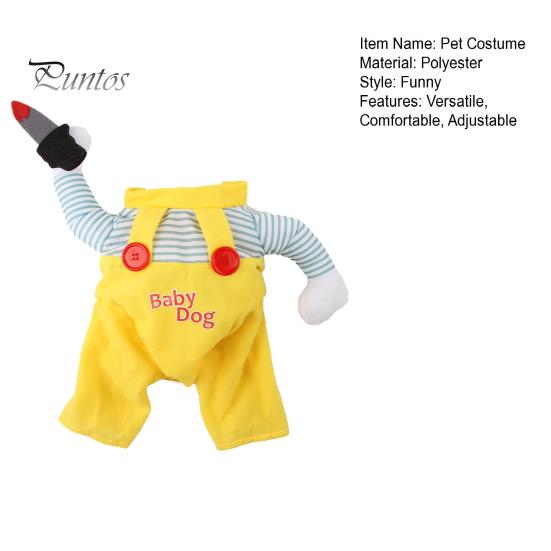 Костюм для Хэллоуина с изображением кошки, забавный наряд с регулируемыми ремнями, плюшевая одежда с креплением для ножа, костюм для косплея для домашних животных