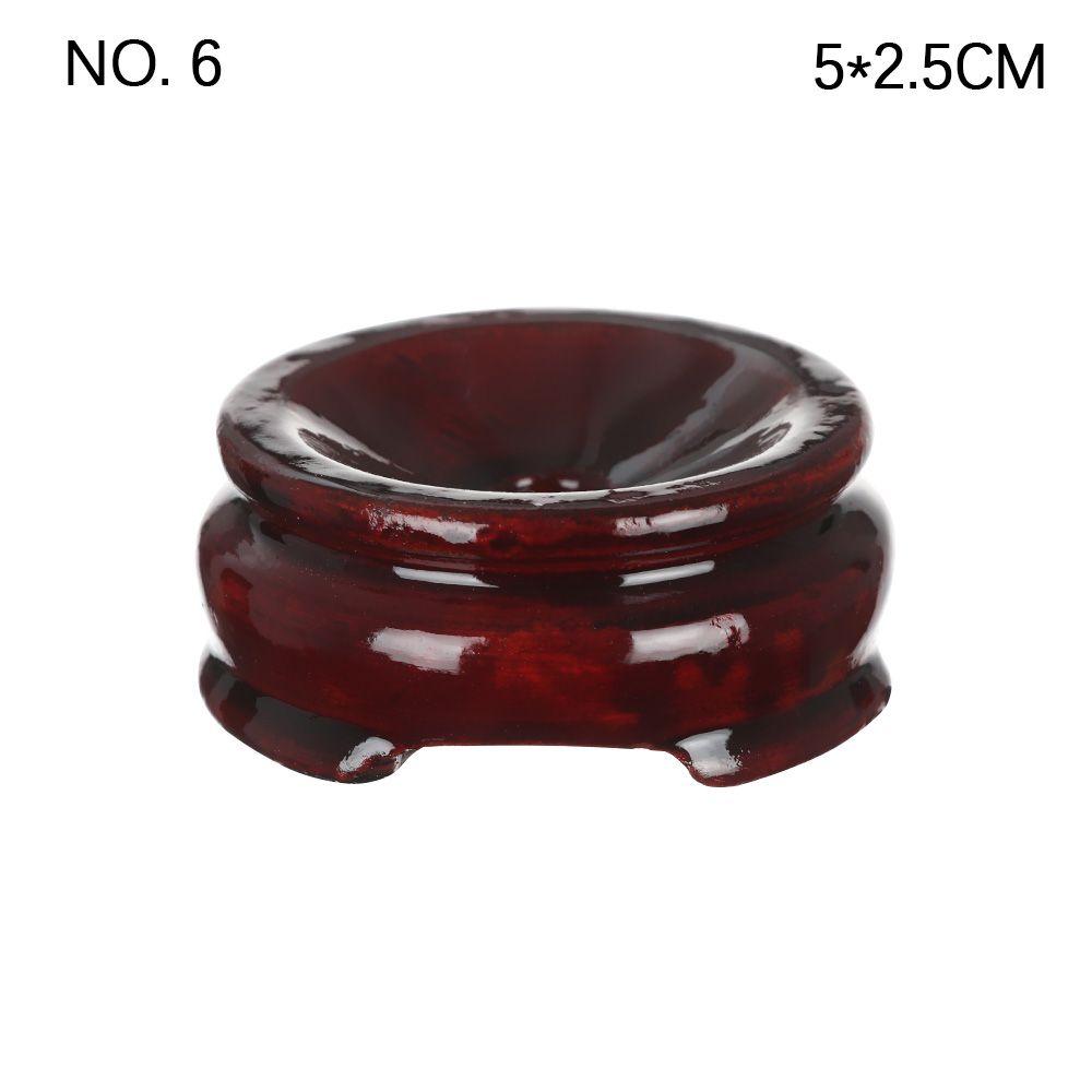 Desktop Ornament Fixed Seat Wood Holder Statue Pedestal Miniature Display Stand Crystal Ball Base