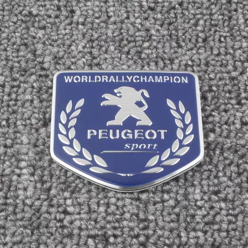 Автомобильные наклейки 3D Алюминиевые Авто Логотипы Наклейки Для Peugeot 206 3008 208 308 307 2008 207 107 5008 4008 Украшение Кузова Авто Наклейка
