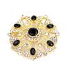 Gold Color Brooch Full Crystal Design Bride Wedding Party Jewelry Holidays Gift