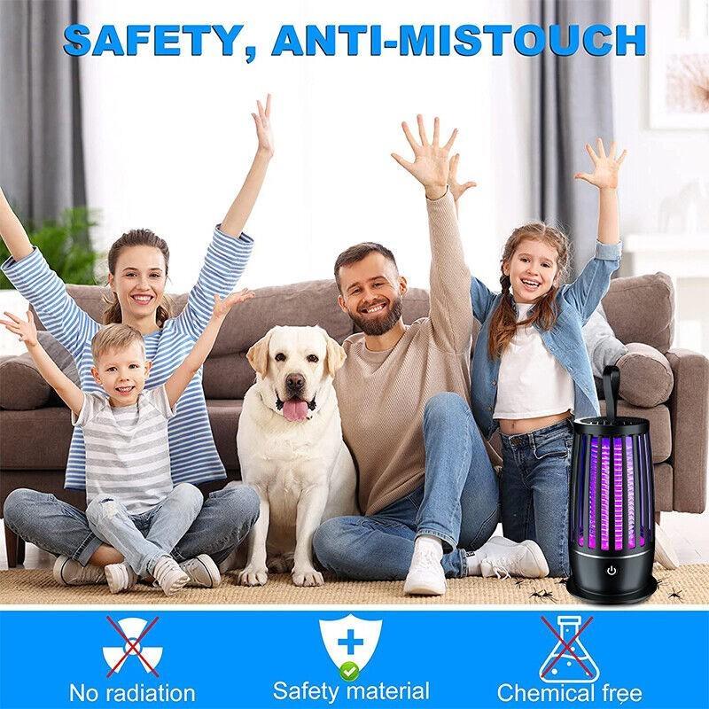 Электронная защита от комаров для внутреннего и наружного использования, защита от мух, УФ-лампа от комаров 3600 В, средство от насекомых для дома, кухни, двора, кемпинга