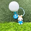Мультяшный кролик, подвеска для гольф-ти, пластиковое кольцо для гольф-ти против потери с ремешком, держатель для ти для предотвращения потери с гольф-ти для мужчин и женщин