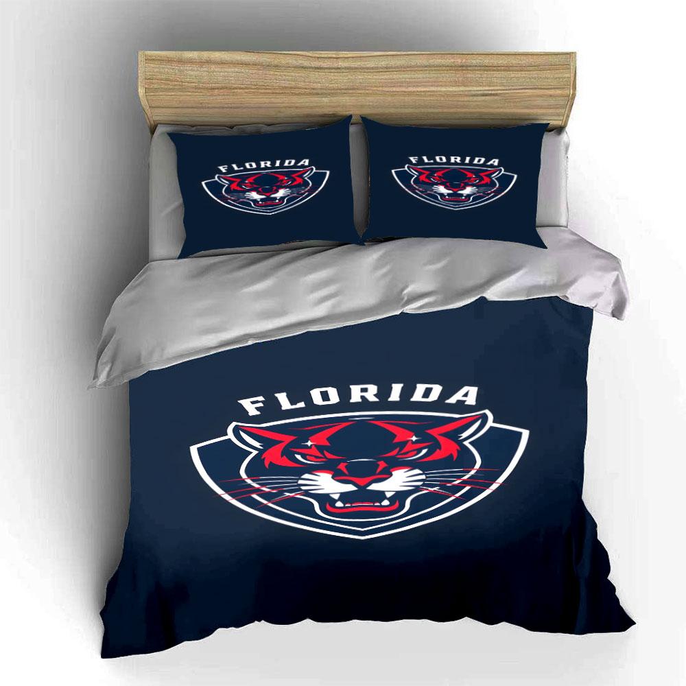 "Florida Panthers Logo Bedding Design" Print Bedding Set Duvet Cover Pillowcases (1* Duvet Cover 2* Pillowcases Do Not Include Comforter)