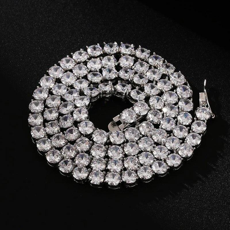 D цвет 6,5 мм муассанит теннисное ожерелье браслет для женщин и мужчин стерлингового серебра 925 пробы с бриллиантами на шею с сертификатом GRA