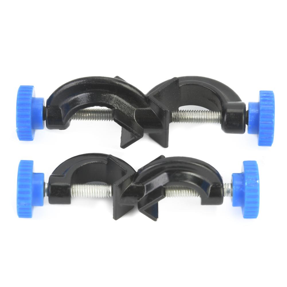 2 Pcs Aluminum   Clamp,   Stand Clamp Holder with Screw for Fixing, for  oratory and Home Use