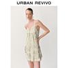 UR 2025 Летнее Элегантное Мини-платье А-силуэта с Кружевной Вставкой