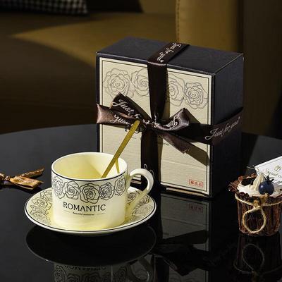 Керамическая кофейная чашка и блюдце Lingjie